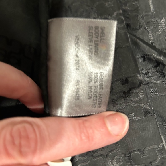 Black Leather Blazer Jacket - Picture 6 of 8